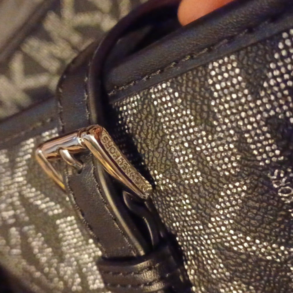 Michael Kors Black and Silver Tote Bag - Picture 11 of 11